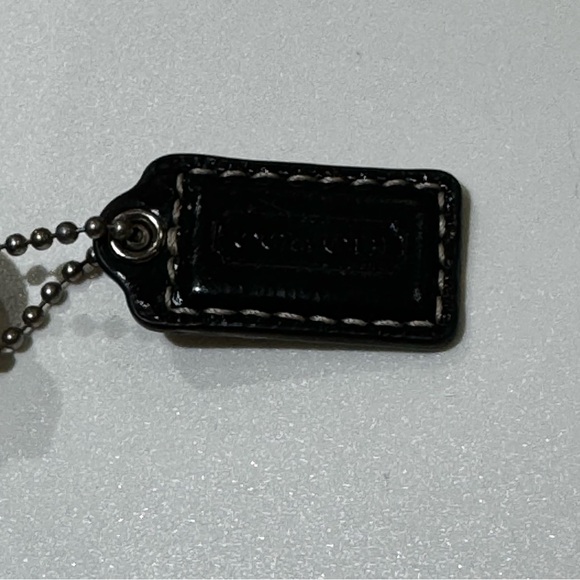 Coach Black Leather with Silver Accents Turn Lock Wristlet EUC - Picture 3 of 11